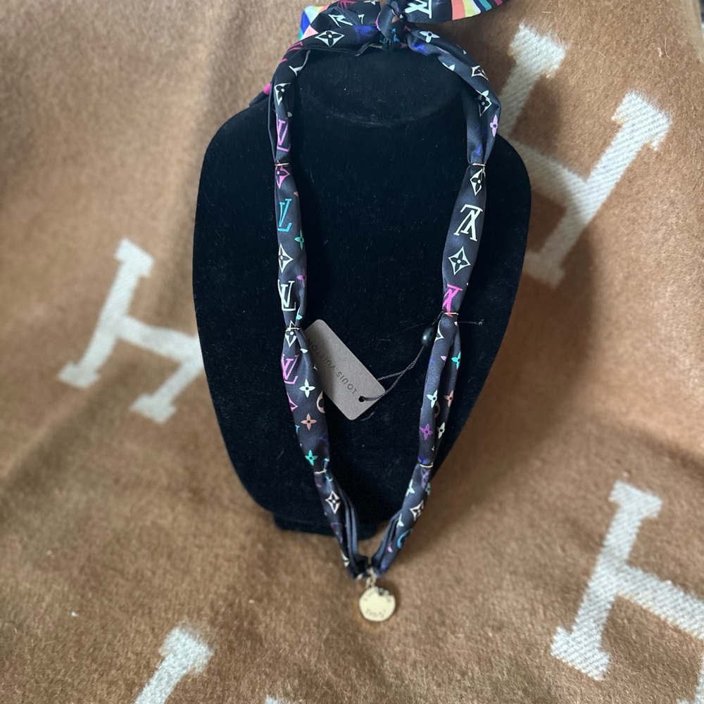 Scarf Necklace Black Necklace Jewelry